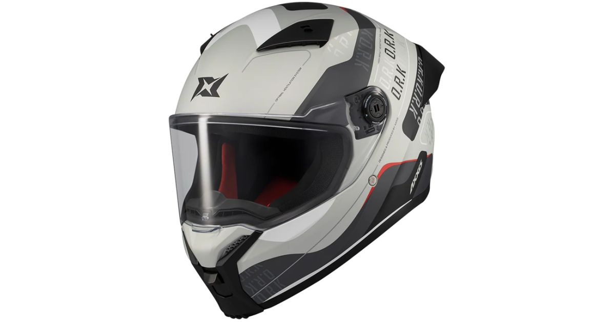 Κράνος AXXIS Fenix 22.06 Ork C2 gloss white/grey | MotoExpert