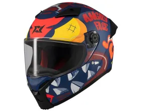ΚΡΑΝΟΣ ΜΗΧΑΝΗΣ AXXIS - Fenix 22.06 Angry Face C5 blue/red mat