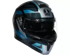 ΚΡΑΝΟΣ ΜΗΧΑΝΗΣ AGV - Streetmodular E2206 Ledro mat black/powder blue