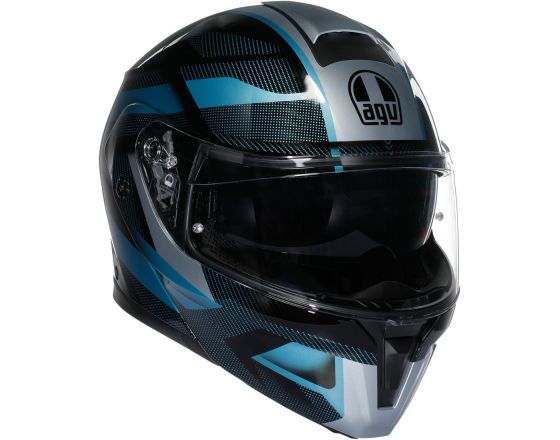 ΚΡΑΝΟΣ ΜΗΧΑΝΗΣ AGV - Streetmodular E2206 Ledro mat black/powder blue ΚΡΑΝΟΣ ΜΗΧΑΝΗΣ AGV - Streetmodular E2206 Ledro mat black/powder blue