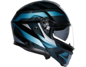 ΚΡΑΝΟΣ ΜΗΧΑΝΗΣ AGV - Streetmodular E2206 Ledro mat black/powder blue -  ΚΡΑΝΟΣ ΜΗΧΑΝΗΣ AGV - Streetmodular E2206 Ledro mat black/powder blue -