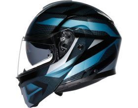 ΚΡΑΝΟΣ ΜΗΧΑΝΗΣ AGV - Streetmodular E2206 Ledro mat black/powder blue -  ΚΡΑΝΟΣ ΜΗΧΑΝΗΣ AGV - Streetmodular E2206 Ledro mat black/powder blue -