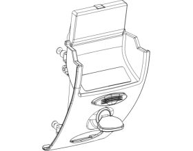 GIVI Z2751M-C30R ανταλλακτικός μηχανισμός κουμπώματος βαλίτσας C30 - 