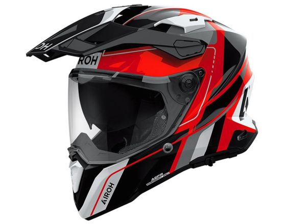 ΚΡΑΝΟΣ ΜΗΧΑΝΗΣ AIROH - Commander 2 E2206 Skip gloss black/red