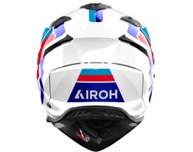 ΚΡΑΝΟΣ ΜΗΧΑΝΗΣ AIROH - Bandit E2206 Horn gloss white/blue - 