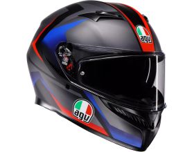 ΚΡΑΝΟΣ ΜΗΧΑΝΗΣ AGV - K3 E2206 MPLK Striga mat black/blue/red ΚΡΑΝΟΣ ΜΗΧΑΝΗΣ AGV - K3 E2206 MPLK Striga mat black/blue/red