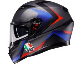 ΚΡΑΝΟΣ ΜΗΧΑΝΗΣ AGV - K3 E2206 MPLK Striga mat black/blue/red -  ΚΡΑΝΟΣ ΜΗΧΑΝΗΣ AGV - K3 E2206 MPLK Striga mat black/blue/red -