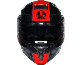 ΚΡΑΝΟΣ ΜΗΧΑΝΗΣ AGV - Streetmodular E2206 Ledro black/red -  ΚΡΑΝΟΣ ΜΗΧΑΝΗΣ AGV - Streetmodular E2206 Ledro black/red -