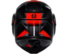 ΚΡΑΝΟΣ ΜΗΧΑΝΗΣ AGV - Streetmodular E2206 Ledro black/red -  ΚΡΑΝΟΣ ΜΗΧΑΝΗΣ AGV - Streetmodular E2206 Ledro black/red -