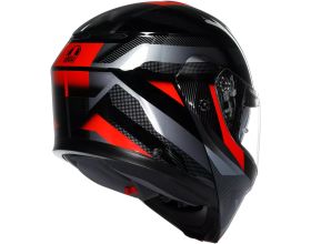 ΚΡΑΝΟΣ ΜΗΧΑΝΗΣ AGV - Streetmodular E2206 Ledro black/red -  ΚΡΑΝΟΣ ΜΗΧΑΝΗΣ AGV - Streetmodular E2206 Ledro black/red -