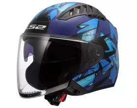 ΚΡΑΝΟΣ ΜΗΧΑΝΗΣ LS2 - Copter II OF600 22.06 Kanji black/blue ΚΡΑΝΟΣ ΜΗΧΑΝΗΣ LS2 - Copter II OF600 22.06 Kanji black/blue