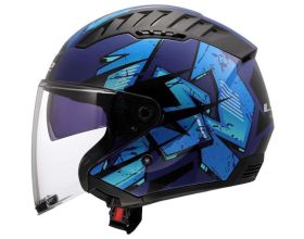 ΚΡΑΝΟΣ ΜΗΧΑΝΗΣ LS2 - Copter II OF600 22.06 Kanji black/blue -  ΚΡΑΝΟΣ ΜΗΧΑΝΗΣ LS2 - Copter II OF600 22.06 Kanji black/blue -