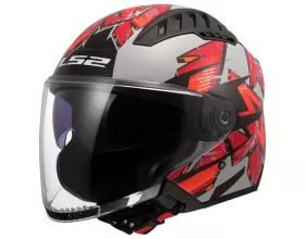 ΚΡΑΝΟΣ ΜΗΧΑΝΗΣ LS2 - Copter II OF600 22.06 Kanji light grey/red