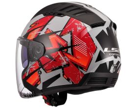 ΚΡΑΝΟΣ ΜΗΧΑΝΗΣ LS2 - Copter II OF600 22.06 Kanji light grey/red -  ΚΡΑΝΟΣ ΜΗΧΑΝΗΣ LS2 - Copter II OF600 22.06 Kanji light grey/red -