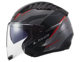 ΚΡΑΝΟΣ ΜΗΧΑΝΗΣ LS2 - Copter II OF600 22.06 Diston grey/red -  ΚΡΑΝΟΣ ΜΗΧΑΝΗΣ LS2 - Copter II OF600 22.06 Diston grey/red -