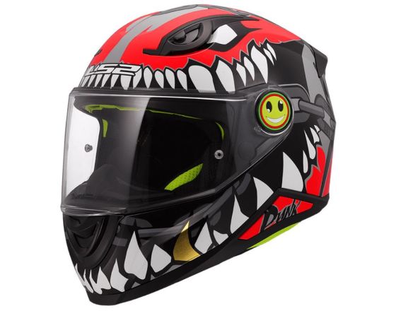 ΠΑΙΔΙΚΟ ΚΡΑΝΟΣ LS2 - FF812 Kid Punk gloss black/red