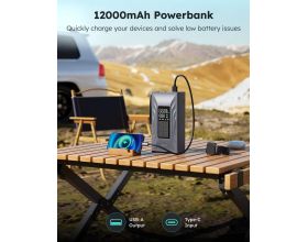 ASMAX T20 Jump Starter με Αεροσυμπιεστή 150 PSI – 12000mAh -  ASMAX T20 Jump Starter με Αεροσυμπιεστή 150 PSI – 12000mAh -