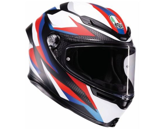 ΚΡΑΝΟΣ ΜΗΧΑΝΗΣ AGV - K6 S E22.06 Timewarp mat black/red/blue ΚΡΑΝΟΣ ΜΗΧΑΝΗΣ AGV - K6 S E22.06 Timewarp mat black/red/blue