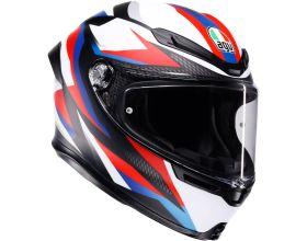 ΚΡΑΝΟΣ ΜΗΧΑΝΗΣ AGV - K6 S E22.06 Timewarp mat black/red/blue ΚΡΑΝΟΣ ΜΗΧΑΝΗΣ AGV - K6 S E22.06 Timewarp mat black/red/blue
