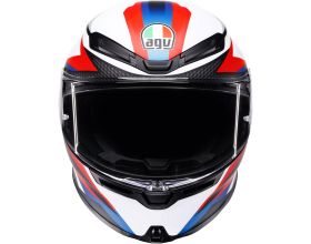 ΚΡΑΝΟΣ ΜΗΧΑΝΗΣ AGV - K6 S E22.06 Timewarp mat black/red/blue -  ΚΡΑΝΟΣ ΜΗΧΑΝΗΣ AGV - K6 S E22.06 Timewarp mat black/red/blue -