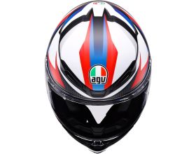 ΚΡΑΝΟΣ ΜΗΧΑΝΗΣ AGV - K6 S E22.06 Timewarp mat black/red/blue -  ΚΡΑΝΟΣ ΜΗΧΑΝΗΣ AGV - K6 S E22.06 Timewarp mat black/red/blue -