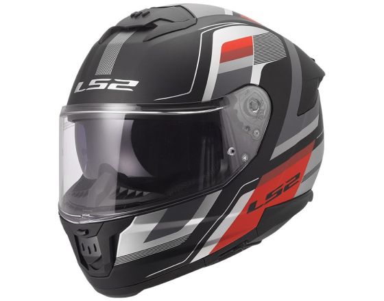 ΚΡΑΝΟΣ ΜΗΧΑΝΗΣ LS2 - FF808 Stream II Vintage mat black/grey/red ΚΡΑΝΟΣ ΜΗΧΑΝΗΣ LS2 - FF808 Stream II Vintage mat black/grey/red