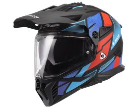ΚΡΑΝΟΣ ΜΗΧΑΝΗΣ LS2 - MX702 Pioneer II 22.06 Block mat black/grey/blue ΚΡΑΝΟΣ ΜΗΧΑΝΗΣ LS2 - MX702 Pioneer II 22.06 Block mat black/grey/blue