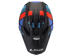 ΚΡΑΝΟΣ ΜΗΧΑΝΗΣ LS2 - MX702 Pioneer II 22.06 Block mat black/grey/blue -  ΚΡΑΝΟΣ ΜΗΧΑΝΗΣ LS2 - MX702 Pioneer II 22.06 Block mat black/grey/blue -