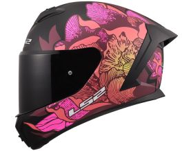 ΚΡΑΝΟΣ ΜΗΧΑΝΗΣ LS2 - Rapid 3 FF820 22.06 Poppies II mat black/pink - 