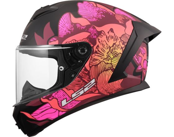 ΚΡΑΝΟΣ ΜΗΧΑΝΗΣ LS2 - Rapid 3 FF820 22.06 Poppies II mat black/pink