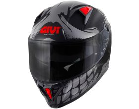 ΚΡΑΝΟΣ ΜΗΧΑΝΗΣ GIVI - 50.Z Skull black/titan/red + φιμέ ζελατίνα