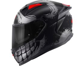 ΚΡΑΝΟΣ ΜΗΧΑΝΗΣ GIVI - 50.Z Skull black/titan/red + φιμέ ζελατίνα - 