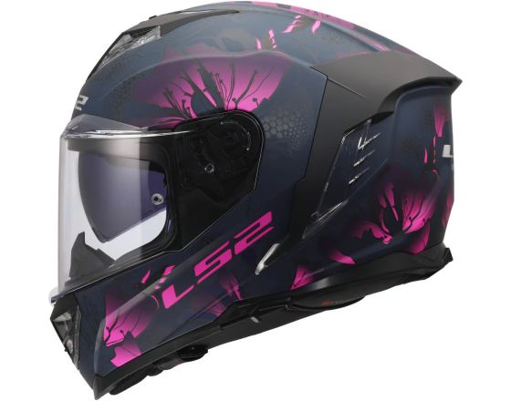 ΚΡΑΝΟΣ ΜΗΧΑΝΗΣ LS2 - FF818 Storm III Burst mat black/pink