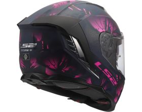 ΚΡΑΝΟΣ ΜΗΧΑΝΗΣ LS2 - FF818 Storm III Burst mat black/pink - 