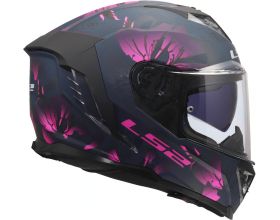 ΚΡΑΝΟΣ ΜΗΧΑΝΗΣ LS2 - FF818 Storm III Burst mat black/pink - 