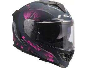 ΚΡΑΝΟΣ ΜΗΧΑΝΗΣ LS2 - FF818 Storm III Burst mat black/pink - 