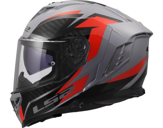 ΚΡΑΝΟΣ ΜΗΧΑΝΗΣ LS2 - FF818 Storm III Dynamo grey/red