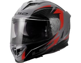 ΚΡΑΝΟΣ ΜΗΧΑΝΗΣ LS2 - FF818 Storm III Dynamo grey/red - 