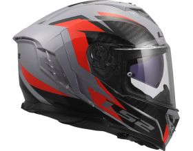 ΚΡΑΝΟΣ ΜΗΧΑΝΗΣ LS2 - FF818 Storm III Dynamo grey/red - 
