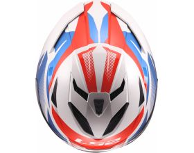 ΚΡΑΝΟΣ ΜΗΧΑΝΗΣ LS2 - FF818 Storm III Komai white/blue/red - 