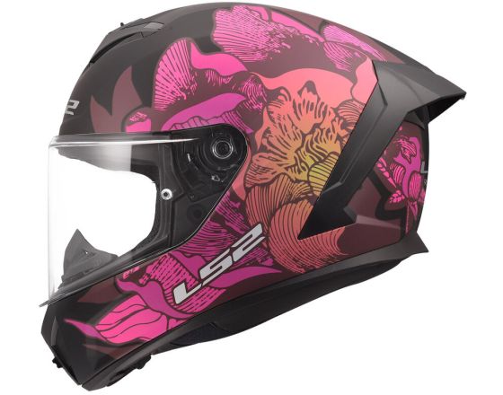 ΚΡΑΝΟΣ ΜΗΧΑΝΗΣ LS2 - Rapid 3 FF820 22.06 Poppies II mat black/pink