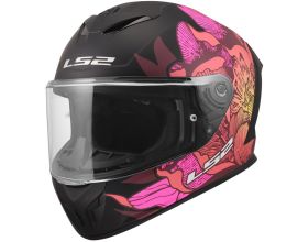 ΚΡΑΝΟΣ ΜΗΧΑΝΗΣ LS2 - Rapid 3 FF820 22.06 Poppies II mat black/pink - 