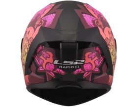 ΚΡΑΝΟΣ ΜΗΧΑΝΗΣ LS2 - Rapid 3 FF820 22.06 Poppies II mat black/pink - 