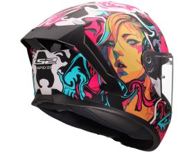 ΚΡΑΝΟΣ ΜΗΧΑΝΗΣ LS2 - Rapid 3 FF820 22.06 Cyberg mat purple/cyan - 