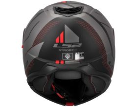 ΚΡΑΝΟΣ ΜΗΧΑΝΗΣ LS2 - FF908 Strobe 2 Code mat black/grey - 