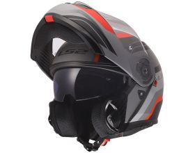 ΚΡΑΝΟΣ ΜΗΧΑΝΗΣ LS2 - FF908 Strobe 2 Monza mat black/grey/red - 