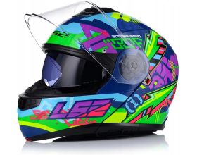 ΚΡΑΝΟΣ ΜΗΧΑΝΗΣ LS2 - FF908 Strobe 2 Svent blue/green - 