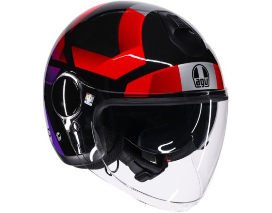 ΚΡΑΝΟΣ ΜΗΧΑΝΗΣ AGV - Eteres 22.06 Camogli black/red/purple