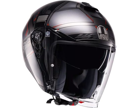 ΚΡΑΝΟΣ ΜΗΧΑΝΗΣ AGV - Irides 22.06 Zagabria mat gunmetal/red