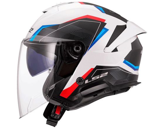 ΚΡΑΝΟΣ ΜΗΧΑΝΗΣ LS2 - Verso II OF618 Air white/blue/red